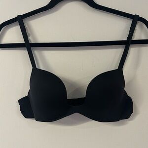 Intimissimi deep V plunge black bra